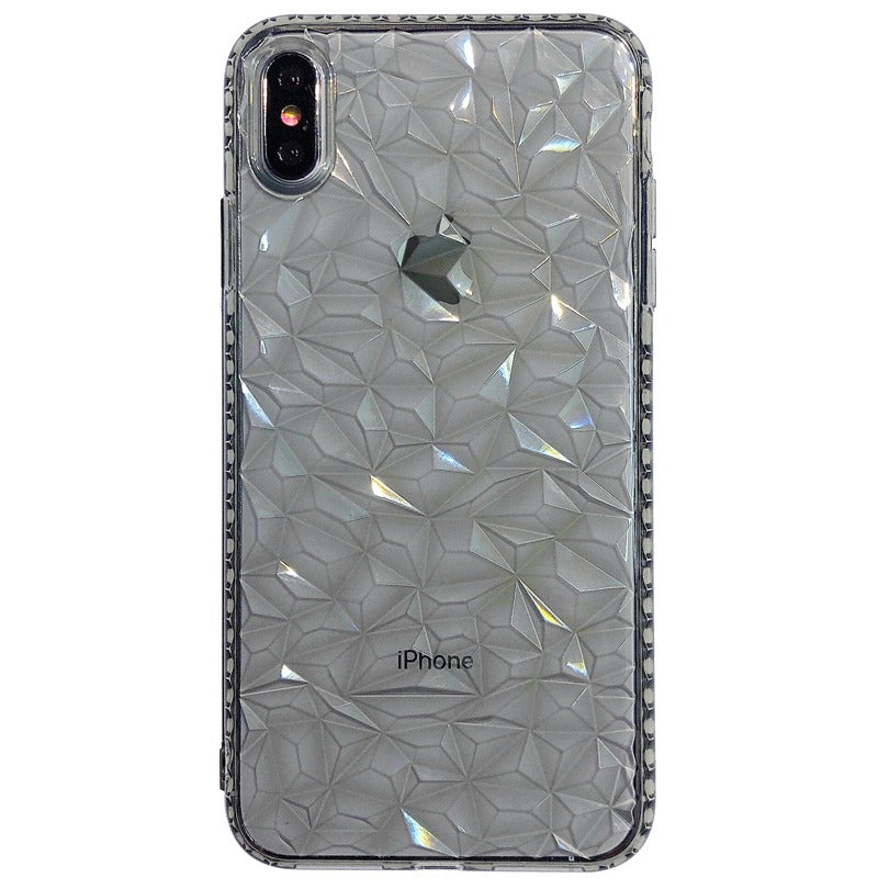 Transparent Diamond Pattern iPhone Case