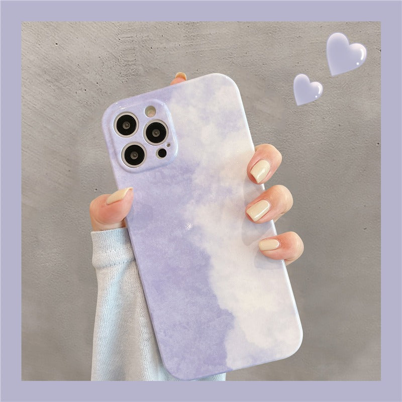 Tie Dye Glitter Color iPhone Case