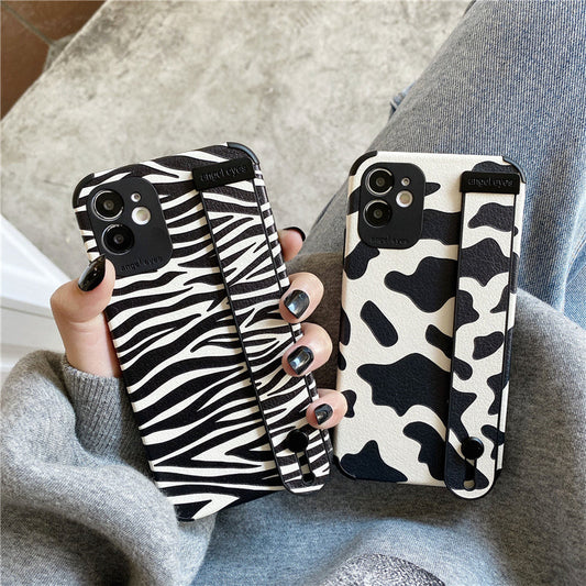 Wristband Zebra Cow Pattern iPhone Case