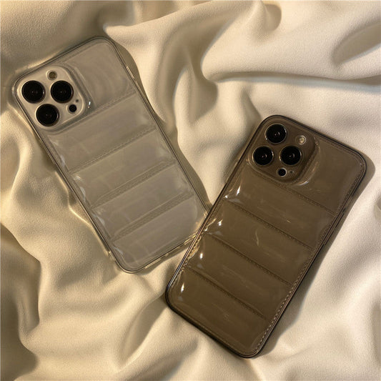 Transparent Down Jacket Airbag iPhone Case