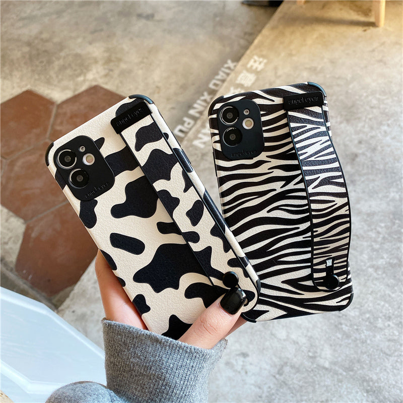 Wristband Zebra Cow Pattern iPhone Case