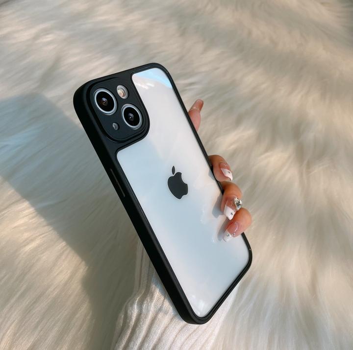 Frosted Matte Clear iPhone Back Case