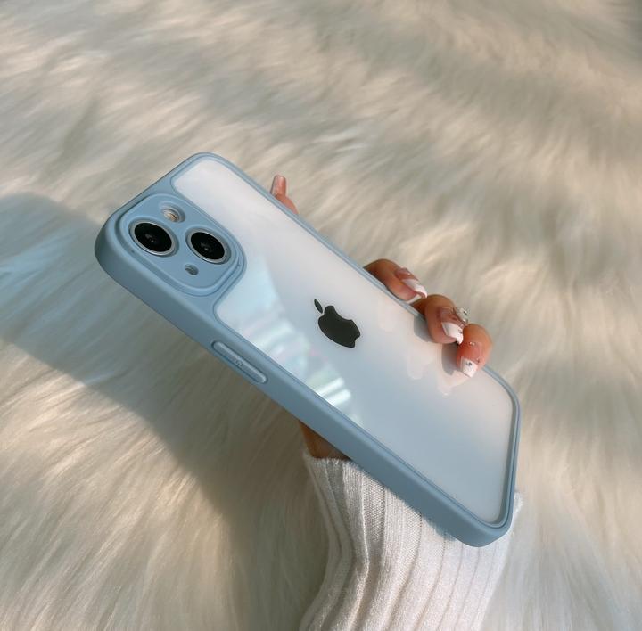 Frosted Matte Clear iPhone Back Case